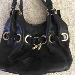 Michael Kors Braided Grommet Lg Shoulder Bag